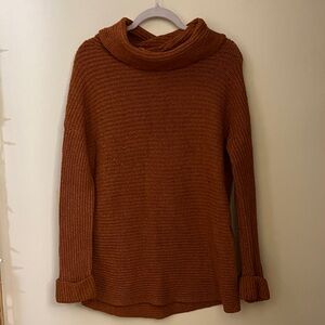 Russet Knit Turtleneck Sweater